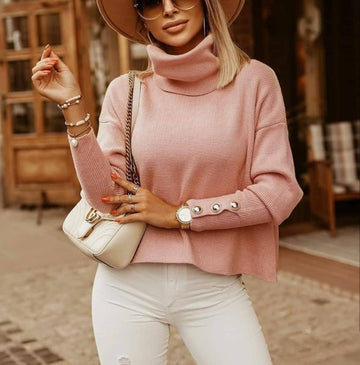 Jody Knitted Turtleneck Sweater - SunsetFashionLA
